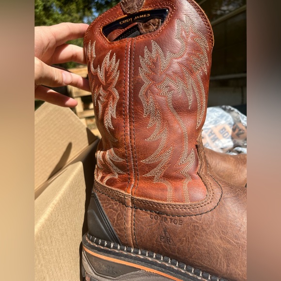 Cody James Decimator 9.5 Nano Comp Toe Oiled Leather Waterproof NEVER WORN - Picture 9 of 12